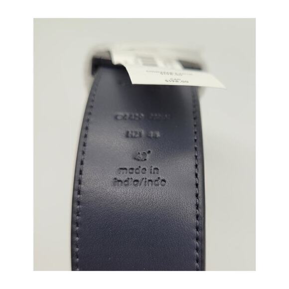 NWT Coach Harness Buckle Cut To Size Reversible Men's Belt 38 Mm Charcoal Black - Picture 7 of 13